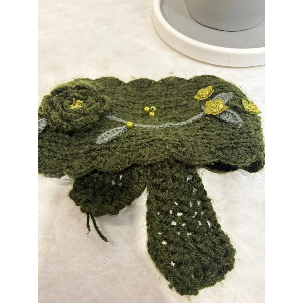 Handmade olive green